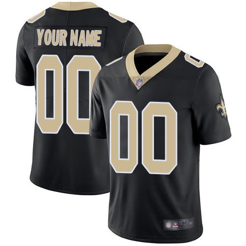 Limited Black Men Home Jersey NFL Customized Football New Orleans Saints Vapor Untouchable